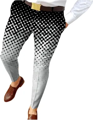 Dress Pants for Men,Mens Slim Fit Dress Pants Business Casual Golf Chino Pants Stretch Plaid Pants Pleated Slacks