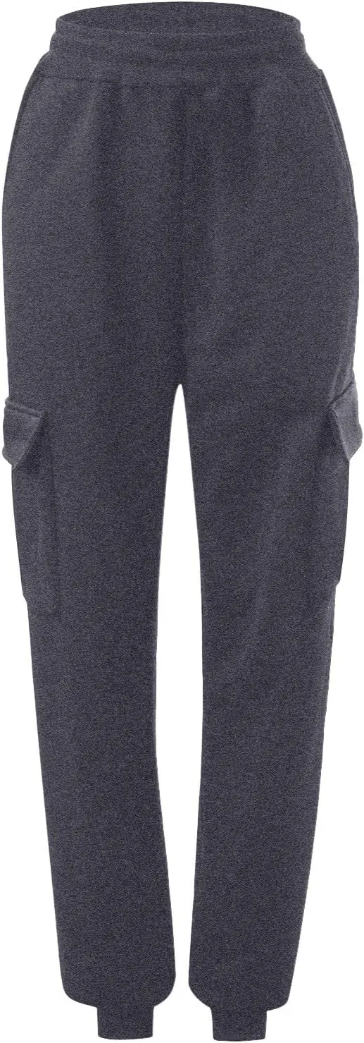 Elastic Ankle Baggy Sweatpants Joggers Women Cinch Bottom High Waist Cargo Pants Oversized Y2k Trouser with Pockets