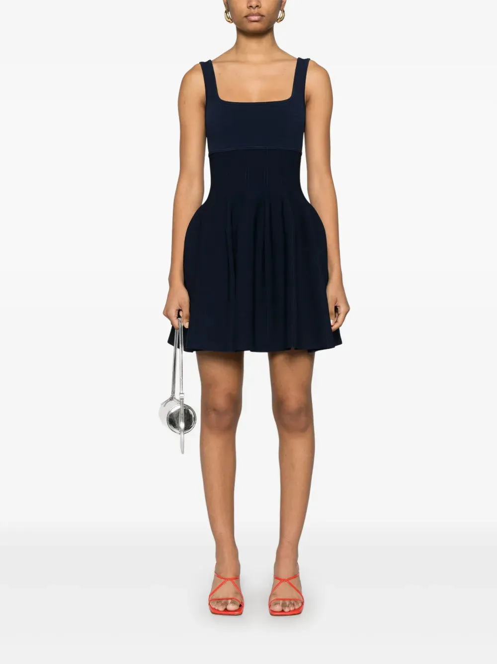 Elektra Knit Mini Dress in Midnight