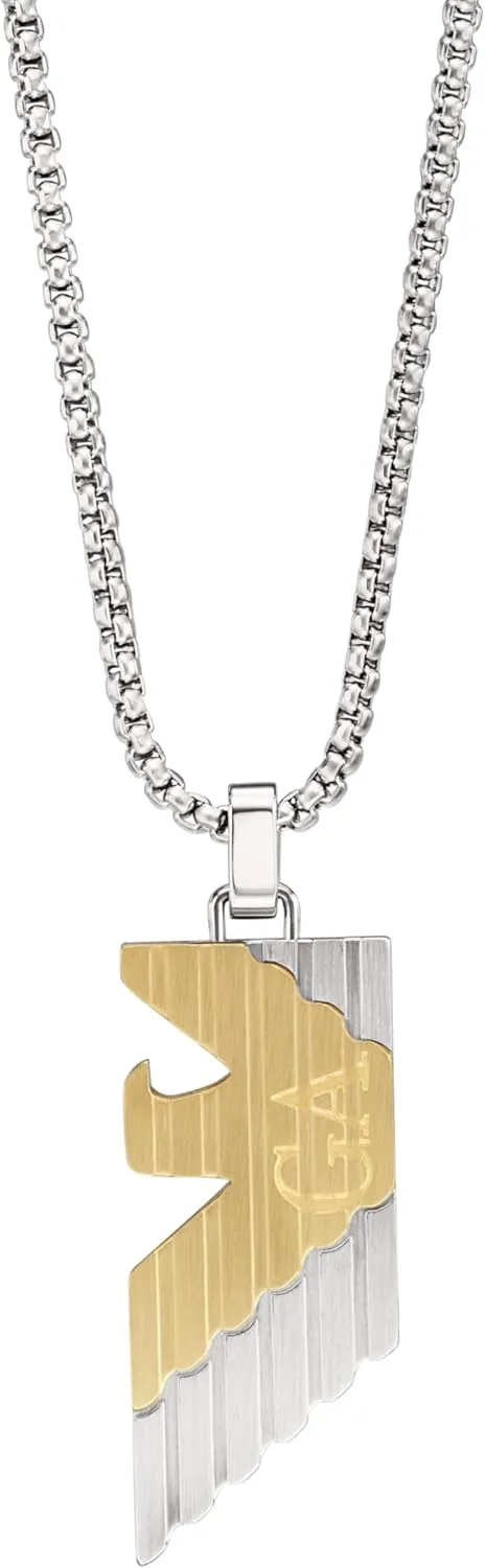 Emporio Armani Stainless Steel Pendant or Chain Necklace for Men