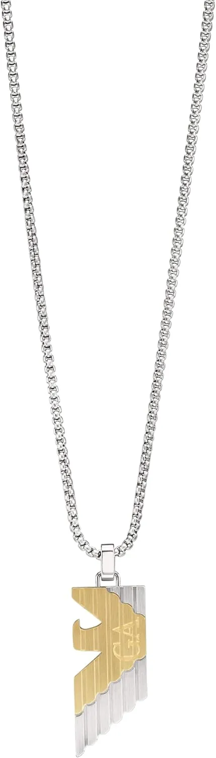 Emporio Armani Stainless Steel Pendant or Chain Necklace for Men