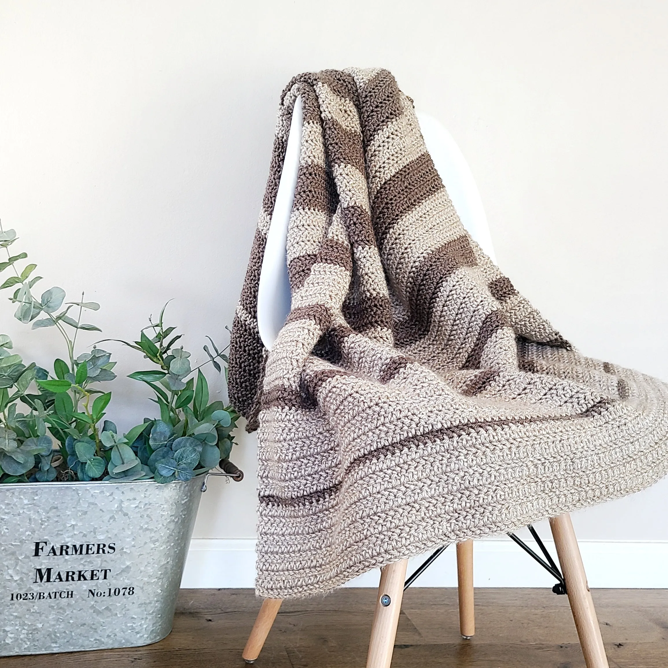 Falling in Blanket PDF Crochet Pattern in Eight Sizes - Digital Download