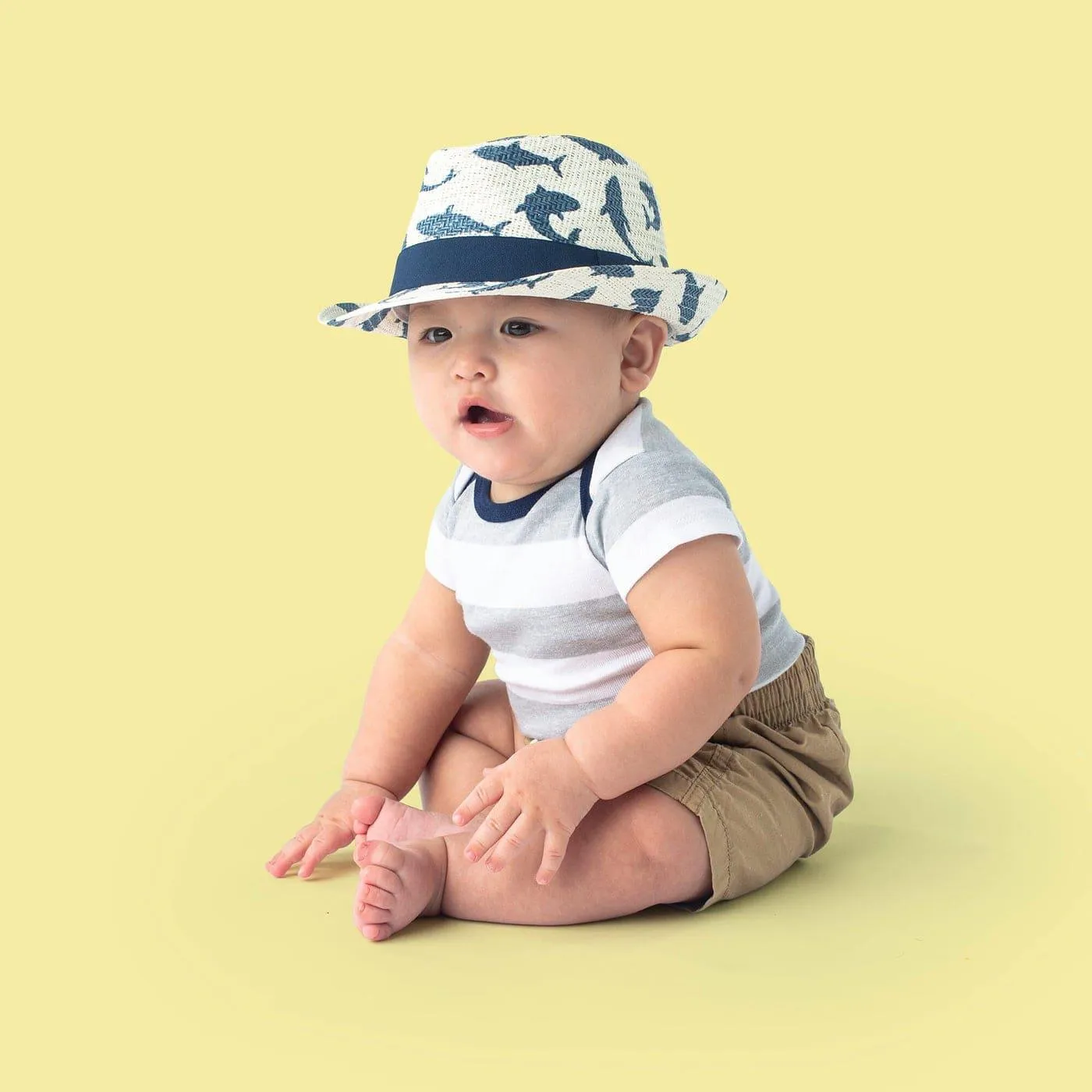 Flapjack Kids Fedora Hat - Shark - Large