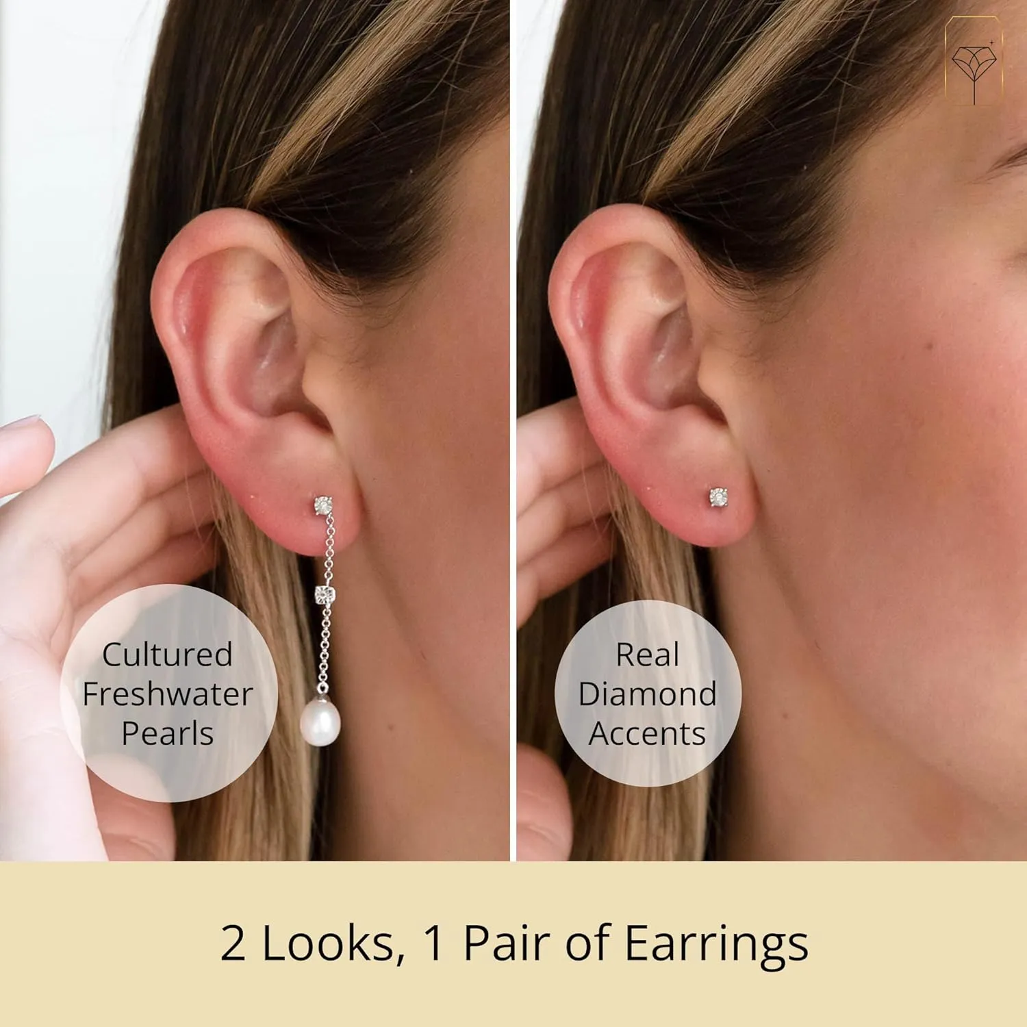 Freshwater Pearl Earrings for Women in Sterling Silver | Sterling Silver Pearl Earrings in Various Styles by MAX   STONE