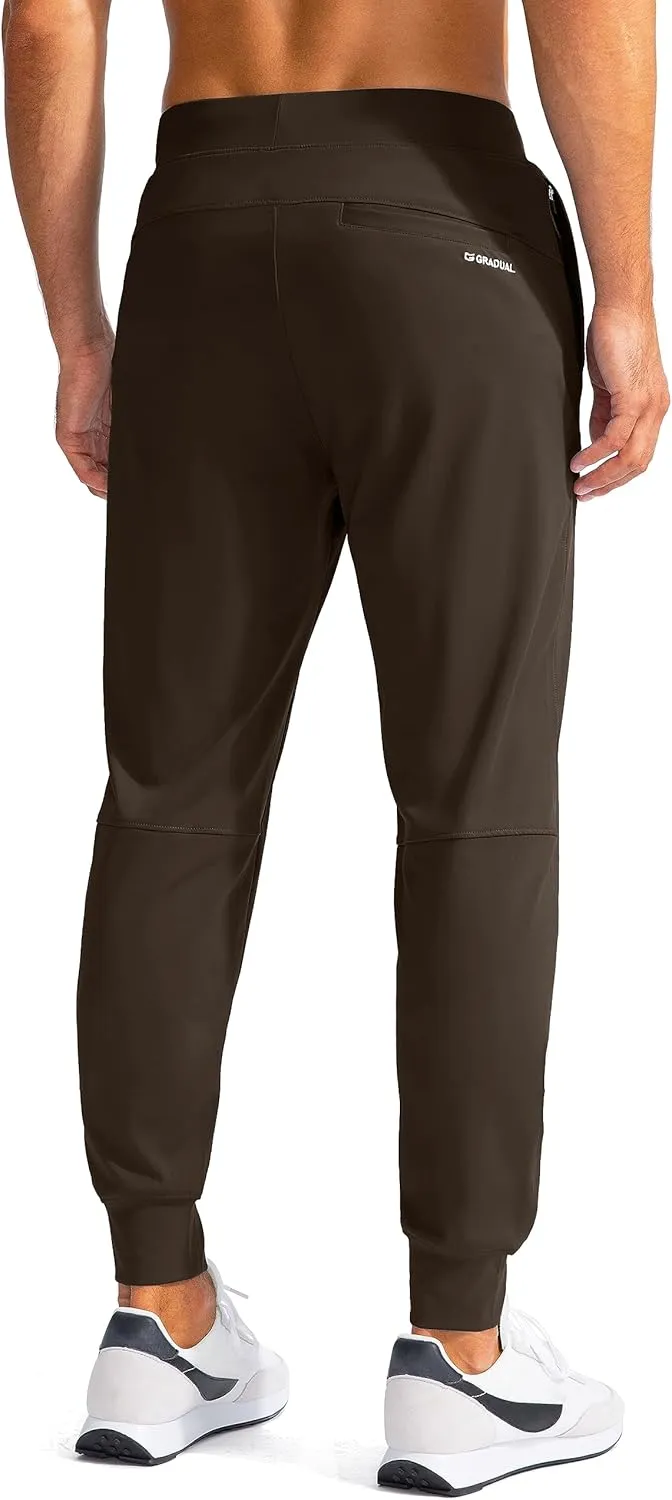 G Gradual Men's Golf Joggers Pants with Zipper Pockets Stretch Sweatpants Slim Fit Track Pants Joggers for Men Work Running