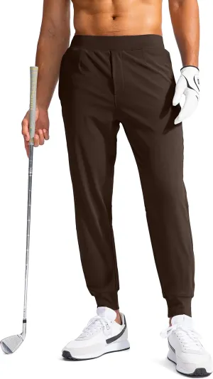 G Gradual Men's Golf Joggers Pants with Zipper Pockets Stretch Sweatpants Slim Fit Track Pants Joggers for Men Work Running