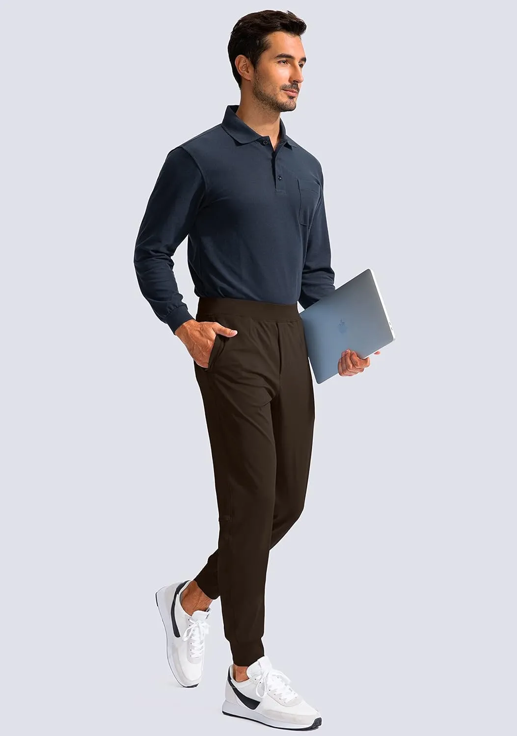 G Gradual Men's Golf Joggers Pants with Zipper Pockets Stretch Sweatpants Slim Fit Track Pants Joggers for Men Work Running