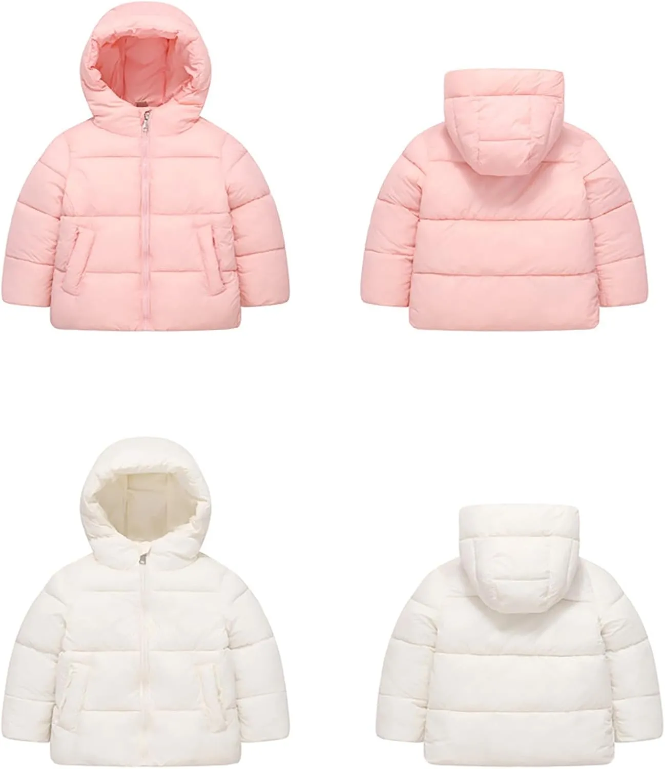 Girls Boys Down Cotton Padded Jackets Autumn Winter Kids Cotton Thicken Warm Coat Unisex Hooded 5t Jacket Girls Winter