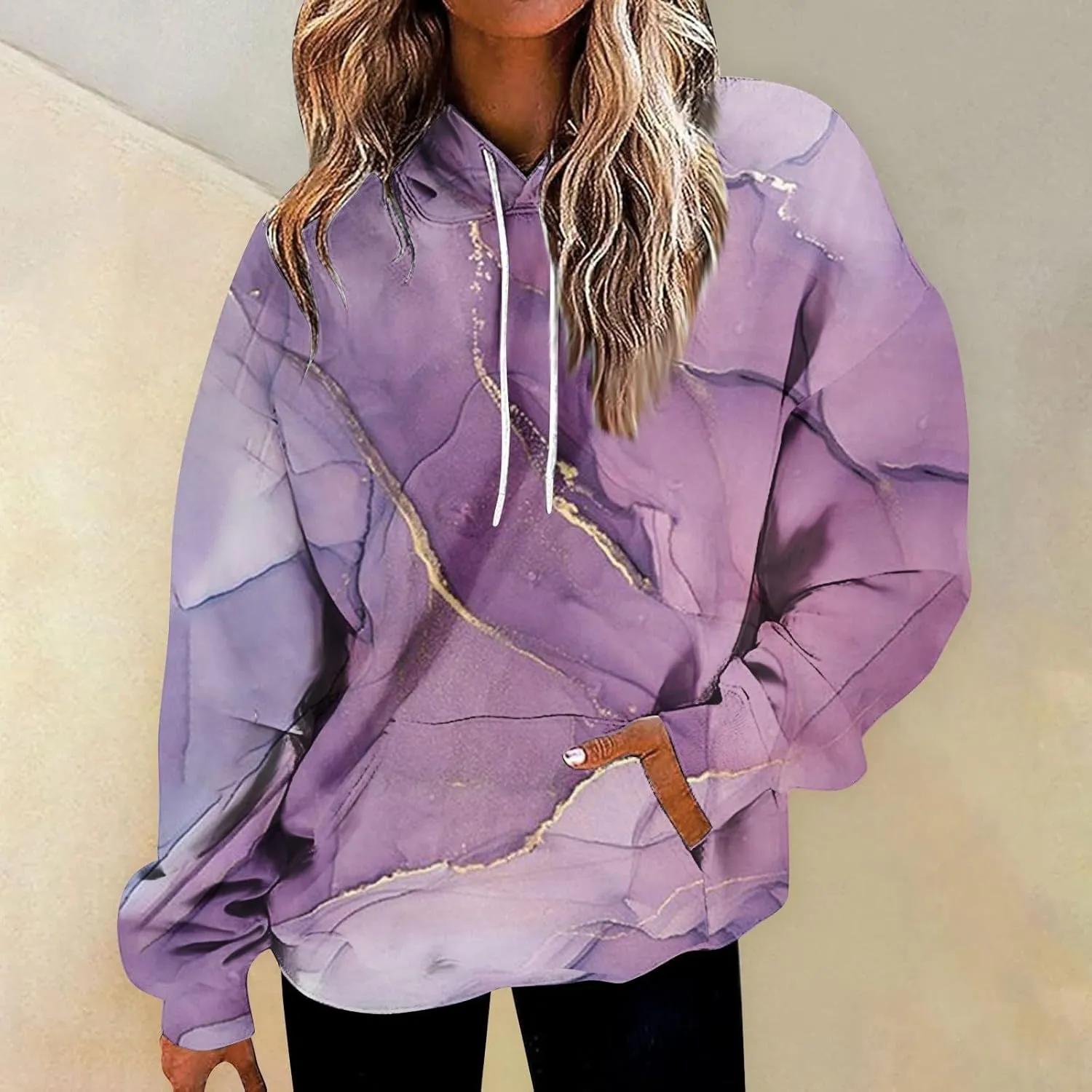 GOFULY Sweatshirt Blazer Women Fall Solid Hoodies Lightweight Winter Sweatshirts Long Sleeve Drawstring Sweaters With Pocket