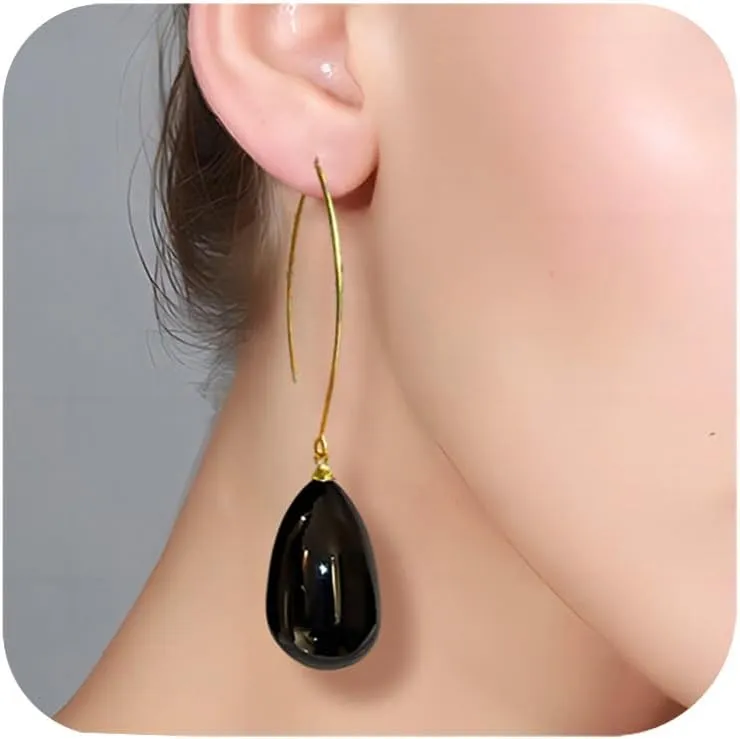 Gold Hoops Earrings for Women, 14K Gold Plated Chunky Twisted Rope Round Hoop Pearl Earring Trendy Jewelry