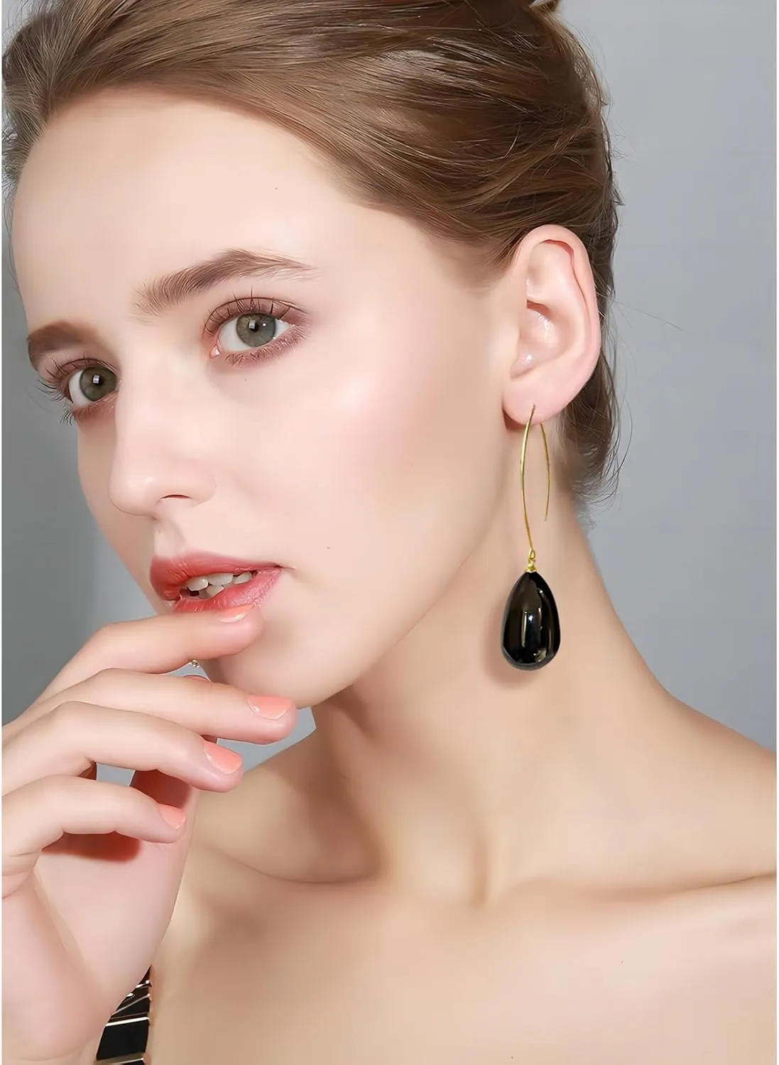 Gold Hoops Earrings for Women, 14K Gold Plated Chunky Twisted Rope Round Hoop Pearl Earring Trendy Jewelry