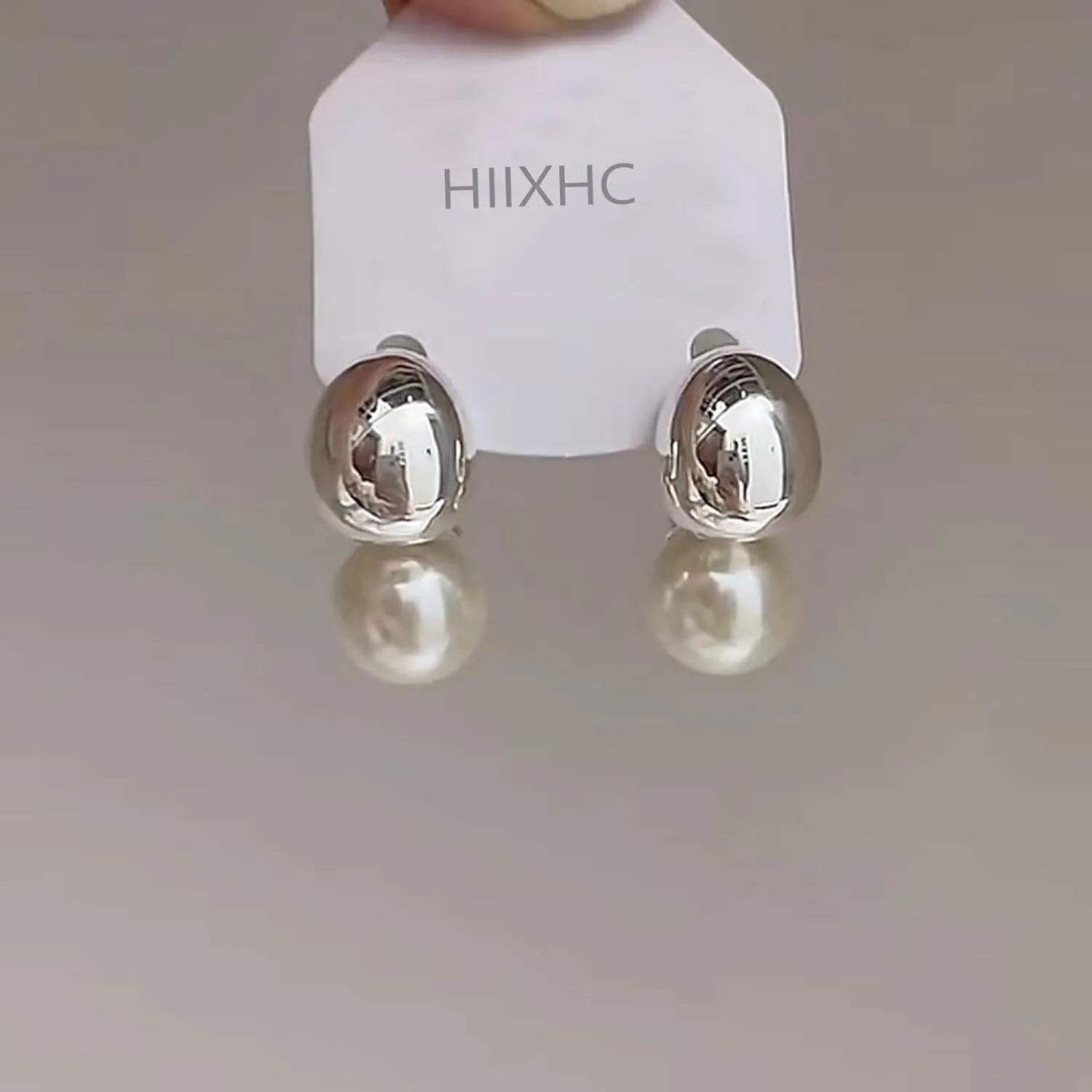 Gold Pearl Drop Earrings for Women - Simple Statement Pearl Earrings Stud Bridal Small Drop Earrings