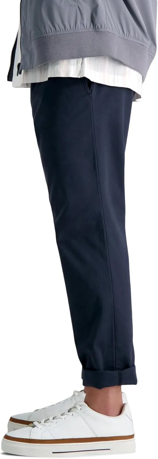 Haggar Men's Life Khaki Comfort Flat Front Slim Fit Chino Pant