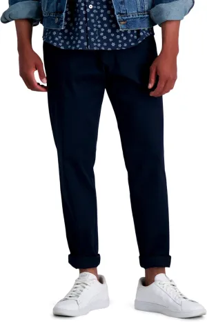 Haggar Men's Life Khaki Comfort Flat Front Slim Fit Chino Pant
