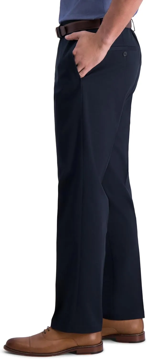 Haggar Men's Life Khaki Comfort Flat Front Straight Fit Chino Pant