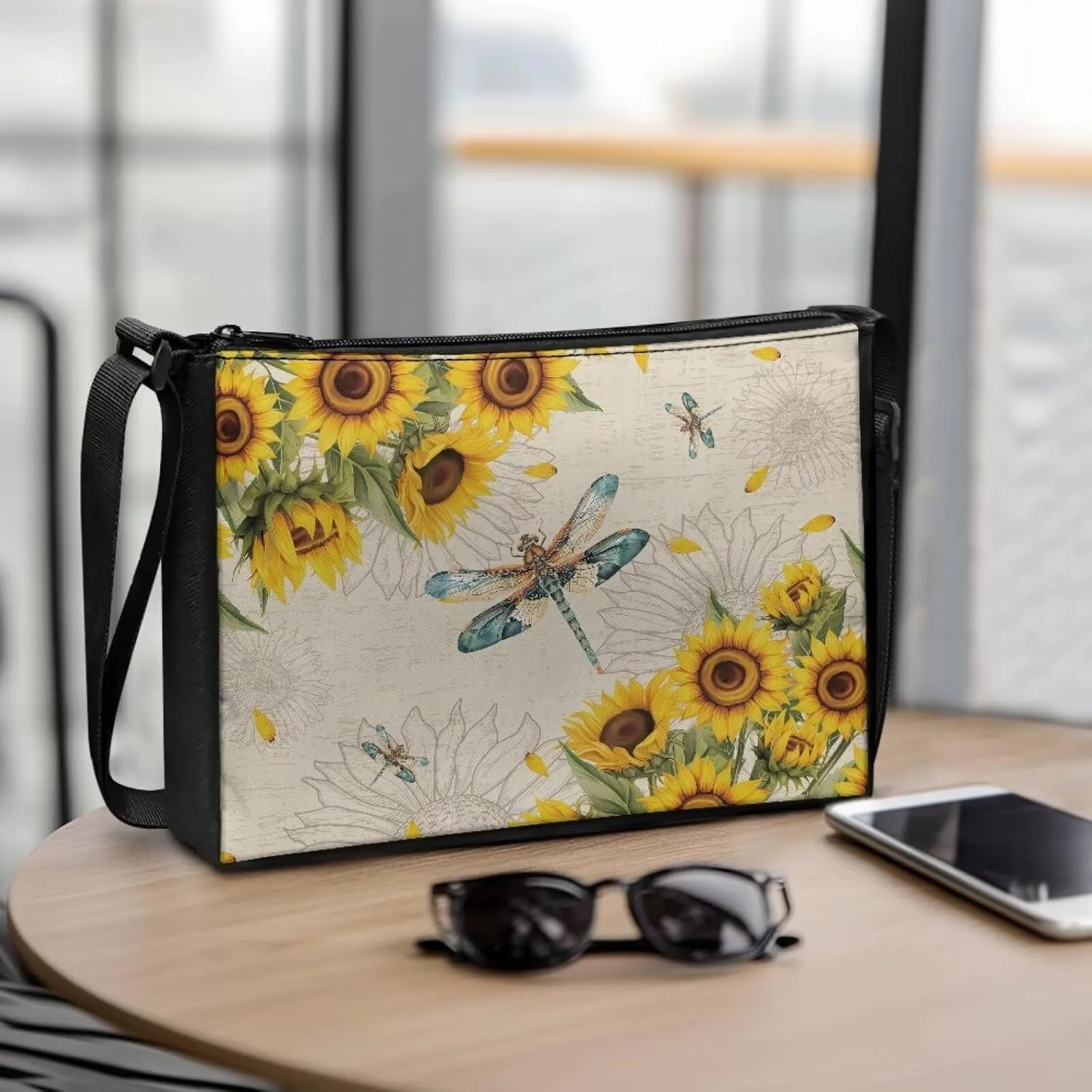 HUGS IDEA Messenger Bag for Women Crossbody Purse for Work Shoulder Handbags with Shoulder Strap