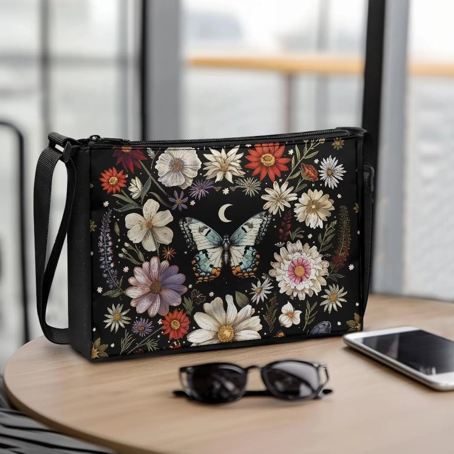 HUGS IDEA Messenger Bag for Women Crossbody Purse for Work Shoulder Handbags with Shoulder Strap