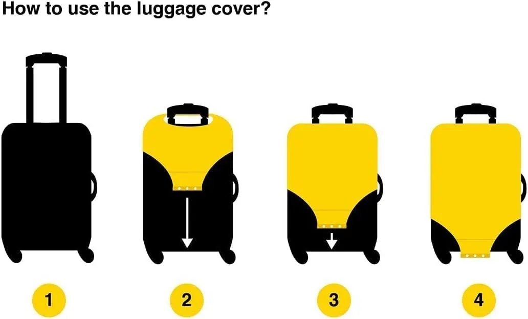 Joisal Cartoon Tractors Luggage Protector Covers Fit 18-32 Inch Luggage, Suitcase Accessories