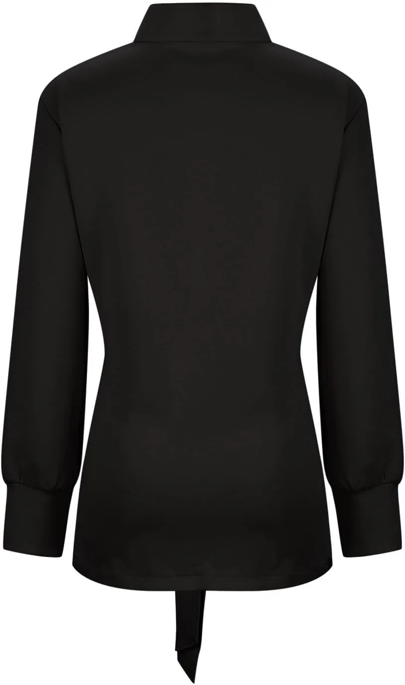 jsaierl Jackets for Women Belted Casual Long Sleeve Wrap Trench Coat 2024 Fall Trendy Button Up Lapel Dressy Outerwear