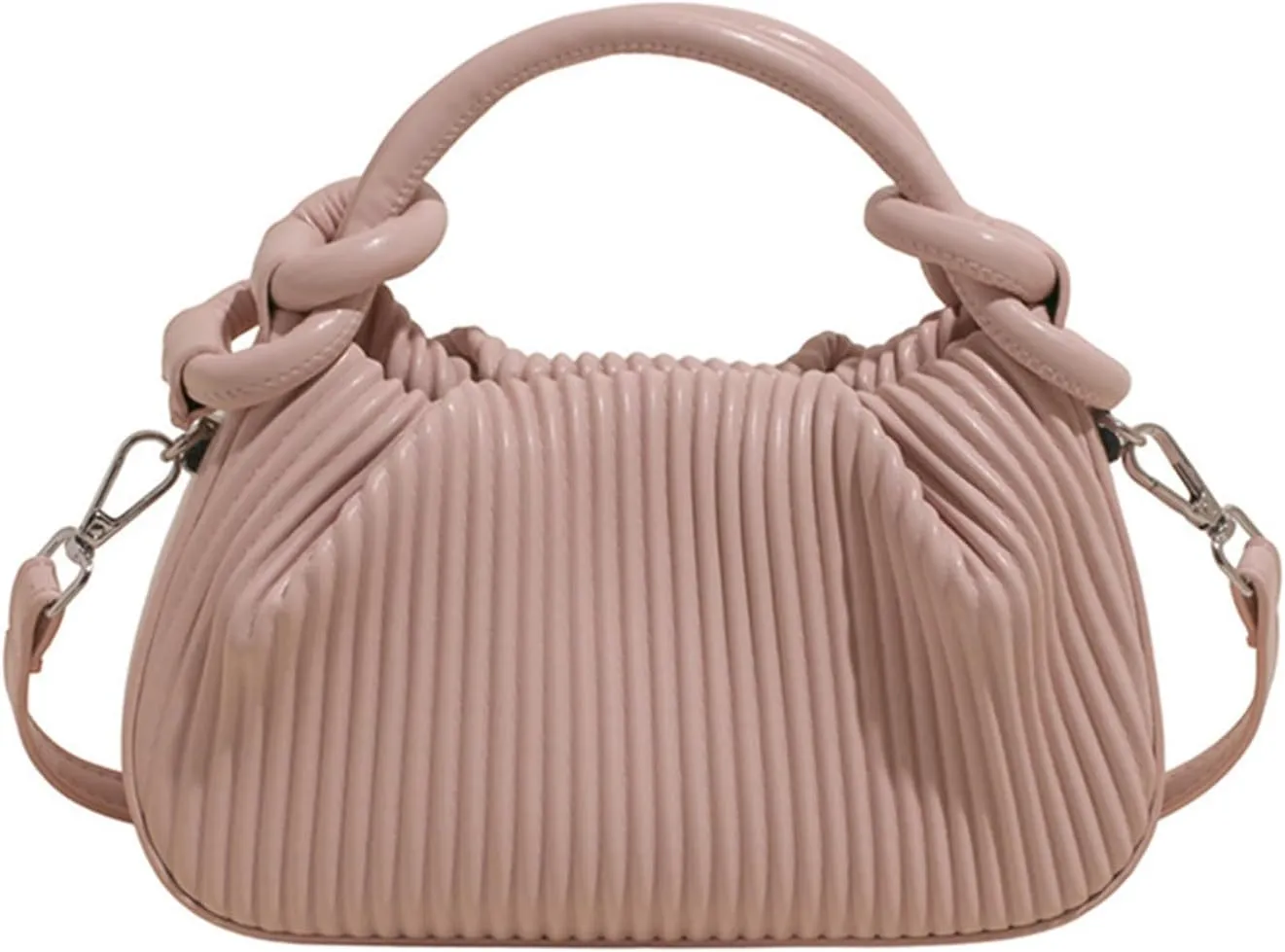 JYG Women's Mini Purse Lightweight Cute Satchel Handbag Striped PU Leather Crossbody Bag with Magnetic Closure