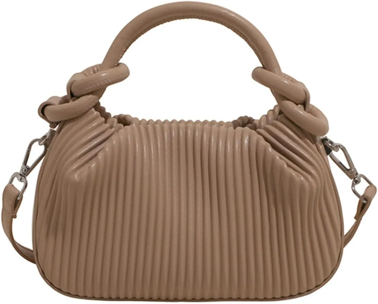JYG Women's Mini Purse Lightweight Cute Satchel Handbag Striped PU Leather Crossbody Bag with Magnetic Closure