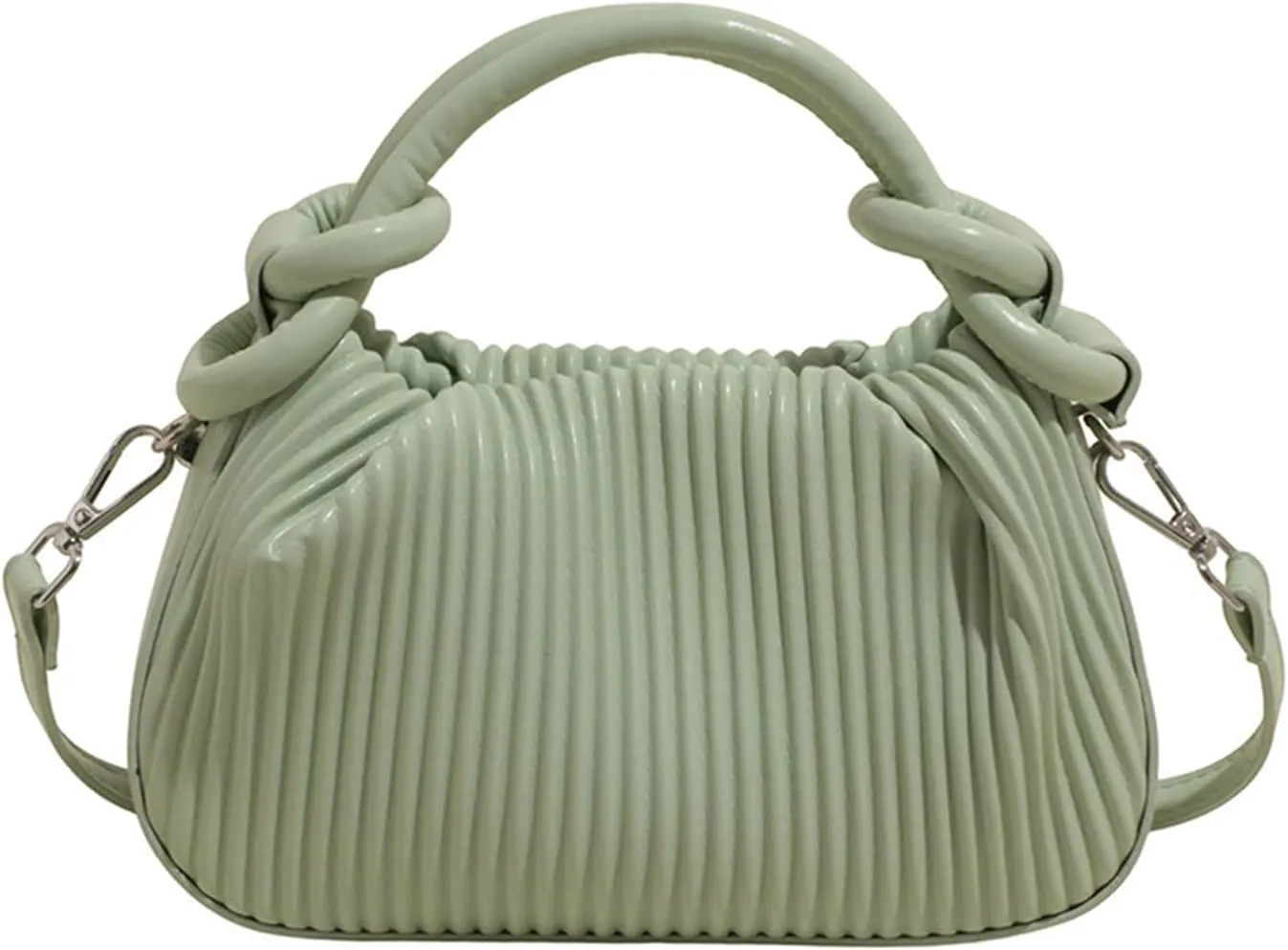JYG Women's Mini Purse Lightweight Cute Satchel Handbag Striped PU Leather Crossbody Bag with Magnetic Closure