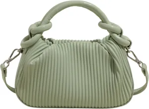 JYG Women's Mini Purse Lightweight Cute Satchel Handbag Striped PU Leather Crossbody Bag with Magnetic Closure