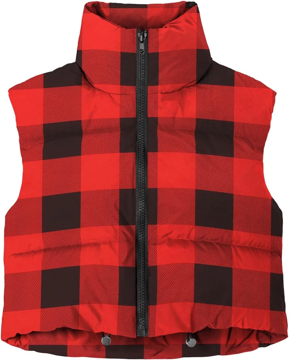 JZC Women's Crop Puffer Vest Lightweight Sleeveless Jacket 2024 Fashion Winter Outerwear Padded Gilet