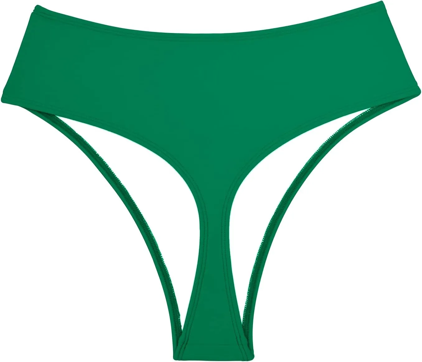 Kepblom Women's Thong Rave Bottoms High Waisted Bikini Bottom High Cut Panties for Dance Festival