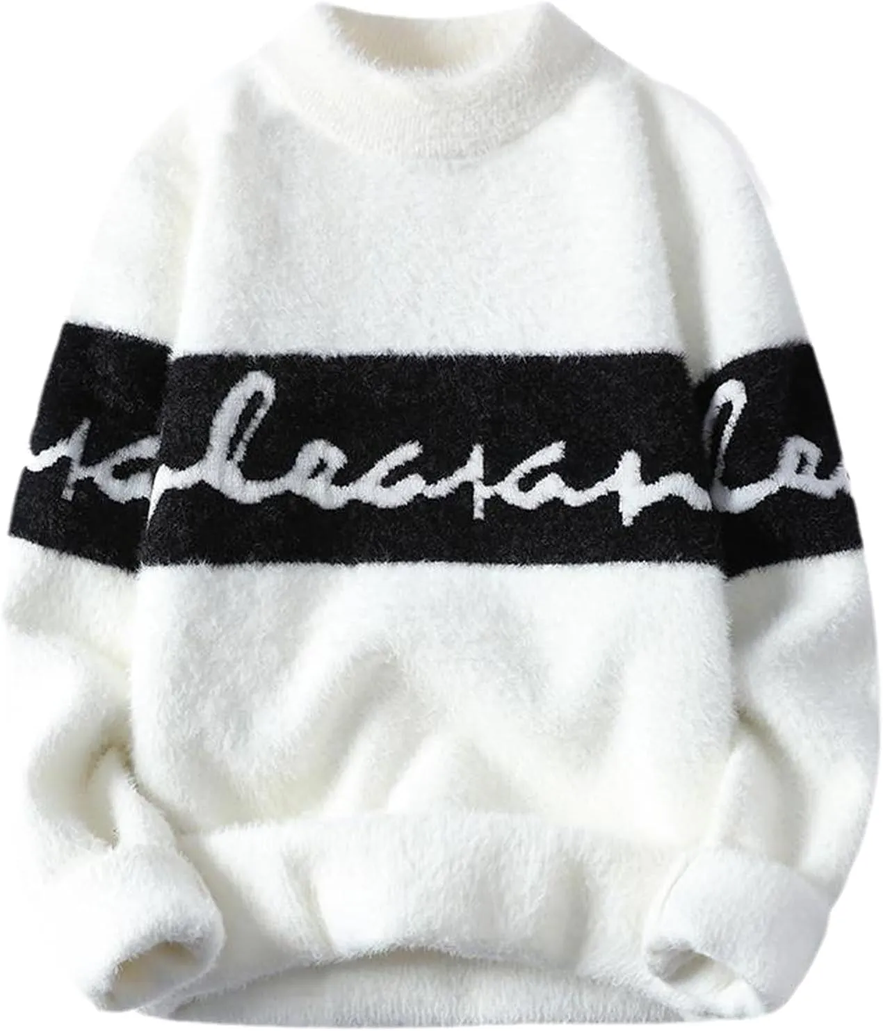 Knit Men Sweater with Print Male Clothes Men's Cold Sweaters for Winter Man Autumn in Knitwears