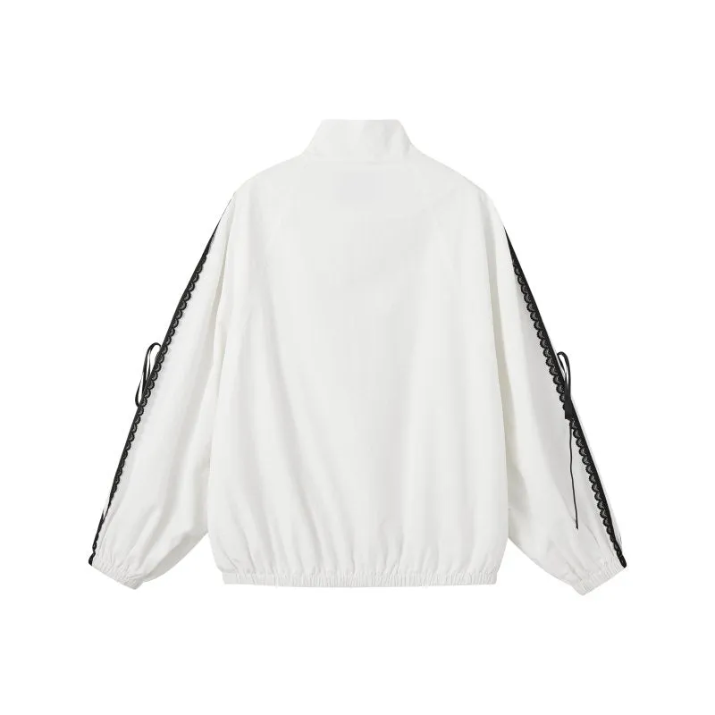 Lace Ribbon Sporty Jacket