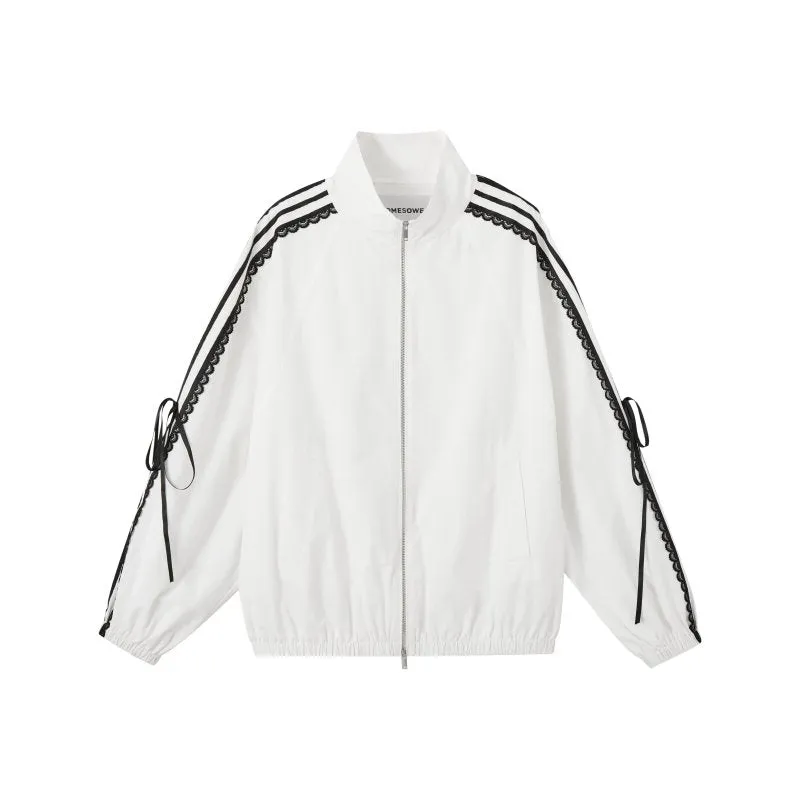 Lace Ribbon Sporty Jacket