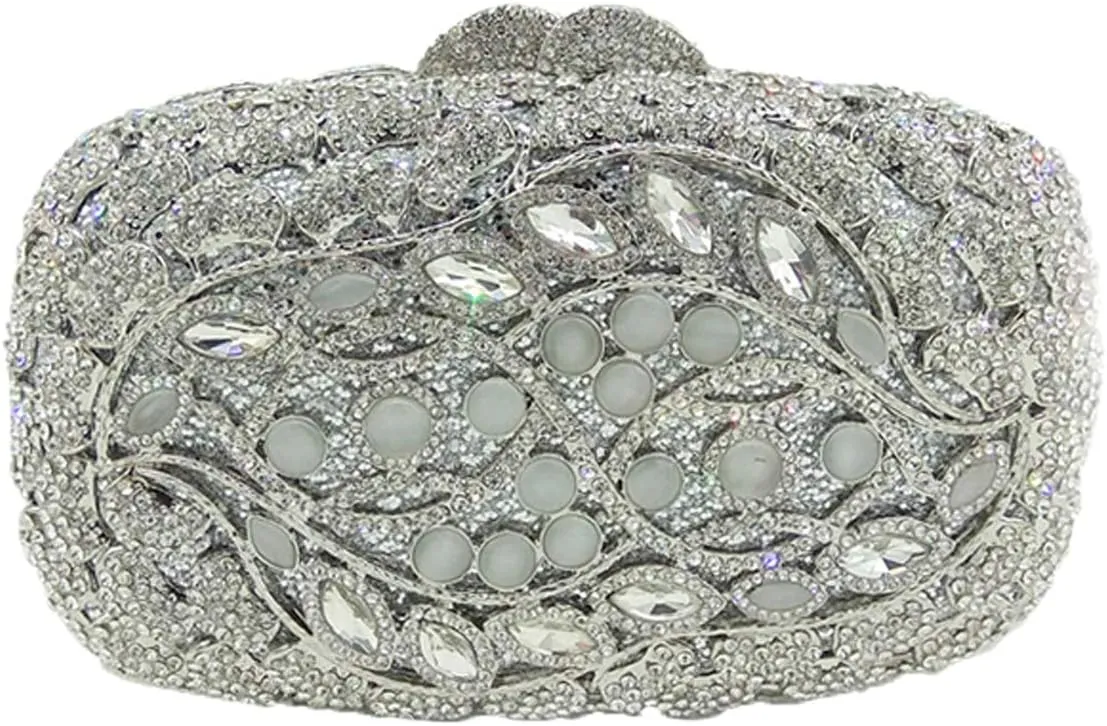 Ladies Evening-Bag Chain Rhinestone Clutch-Purse Wedding Luxury Handbag