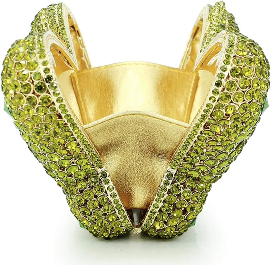 Ladies Luxury-Handbag Rhinestone Evening-Bag Chain Wedding Clutch-Purse Butterfly