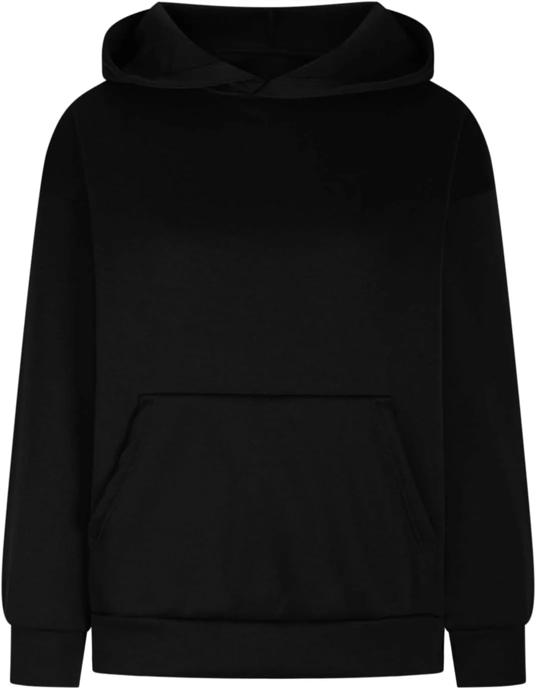 Lastesso Hoodies for Women Fleece Fall Warm Sweatshirts Trendy Solid Loose Pullovers Oversized Comfy Clothes with Pockets
