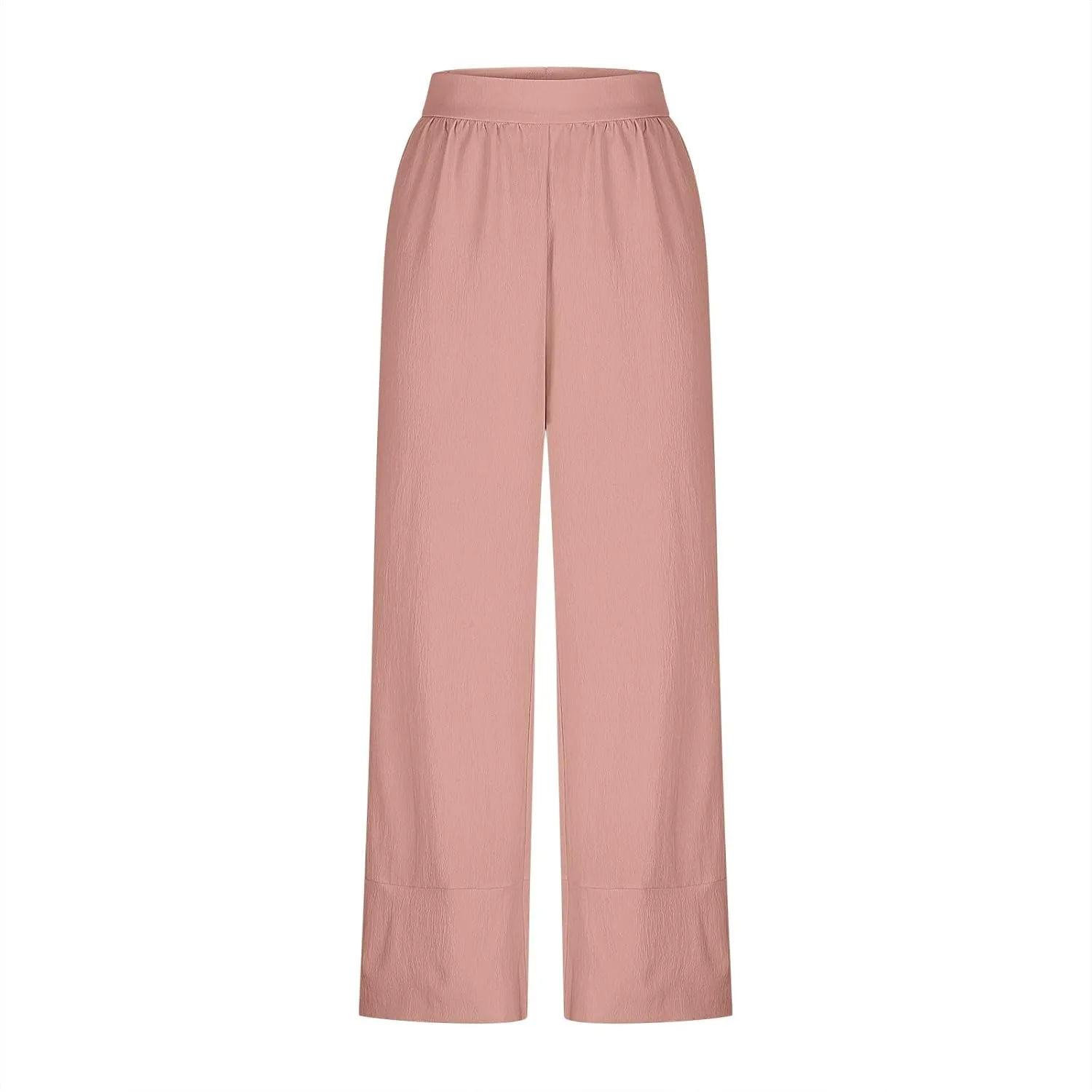 Liene Pants for Women,Womens Casual Summer 2025 Drawstring Elastic High Waist Pant Comfy Woman Trousers