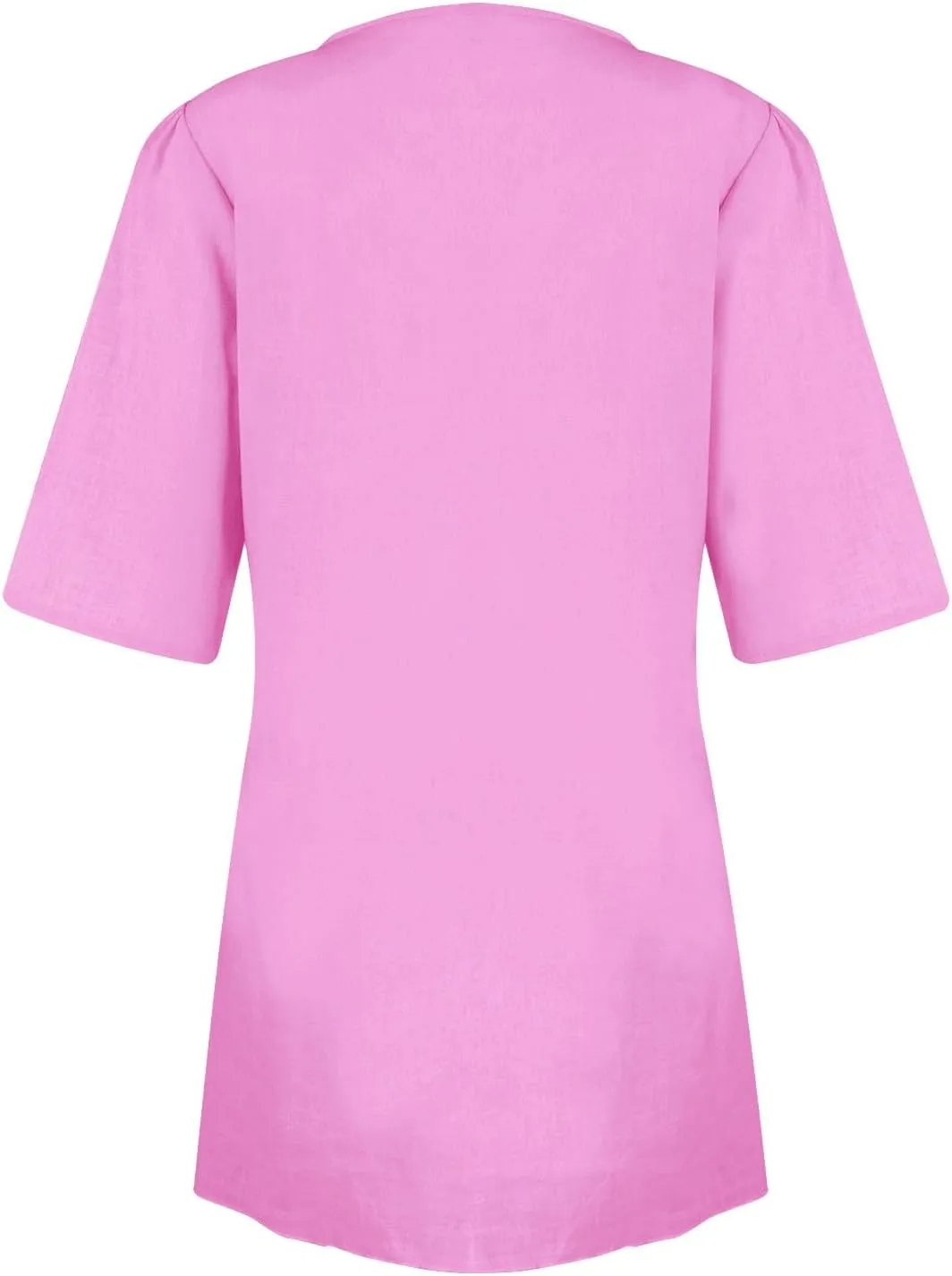 Linen Dresses for Women 2024 Summer Vacation Wrap Dress Loose Fit Tie Waist V Neck Casual Short Dresses