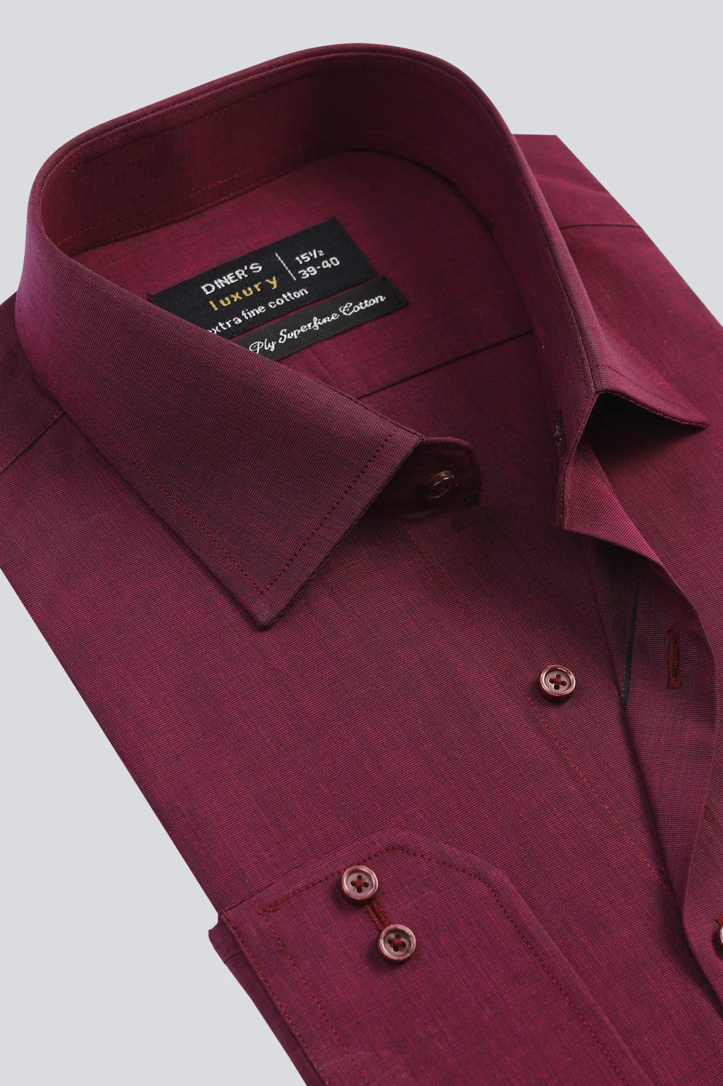 Maroon Texture Formal Shirt