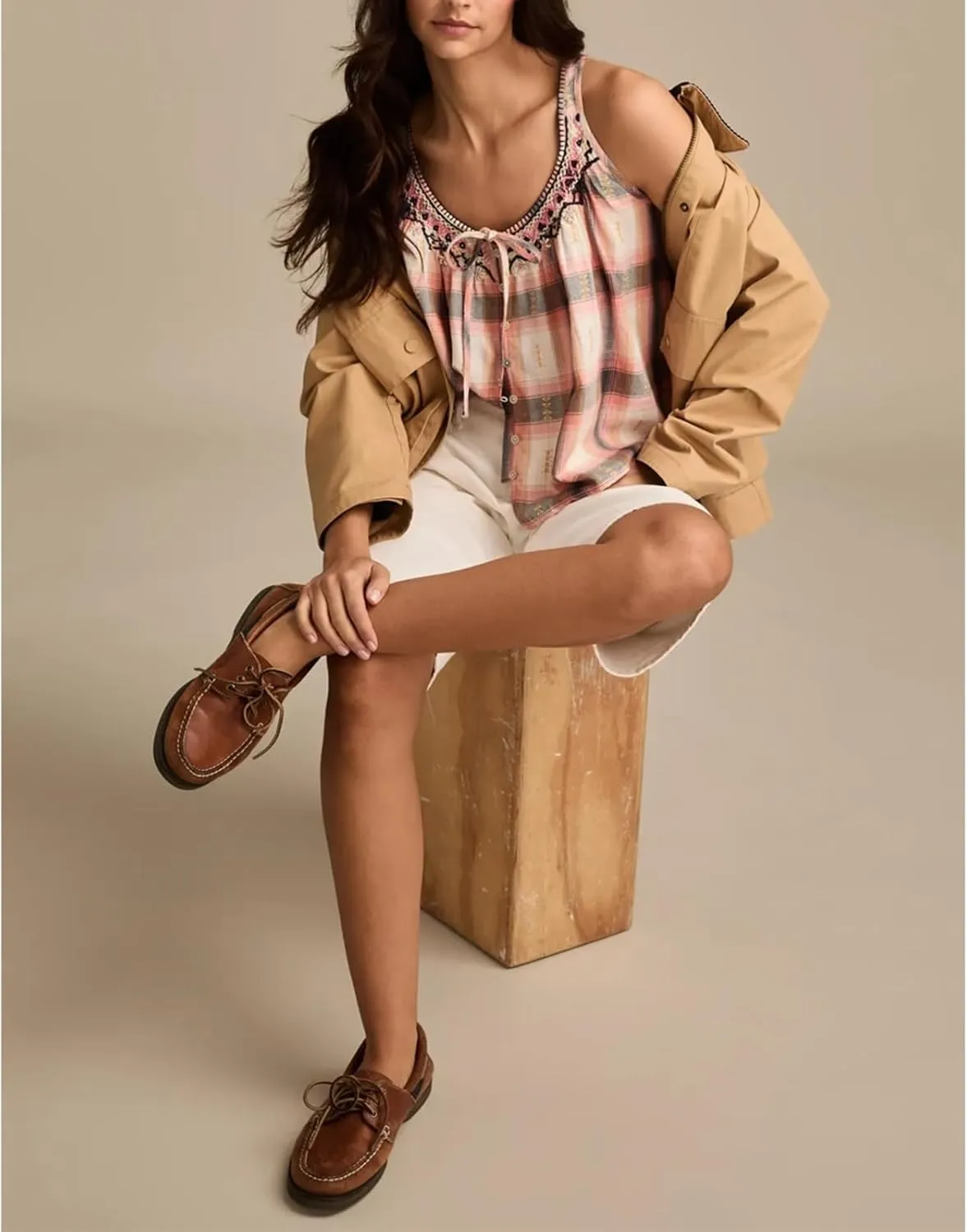 Meiweileya Women Y2k Pleated Peplum Tank Top Linen Front Tie Button Up Sleeveless Vest Ruffle Hem V Neck Going Out Blouse