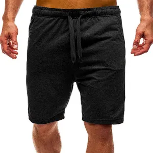 Mens Baggy Cargo Pants, Elastic Waist Drawstring Casual Classic Summer Shorts Pockets Loose Beach Shorts Plus Size