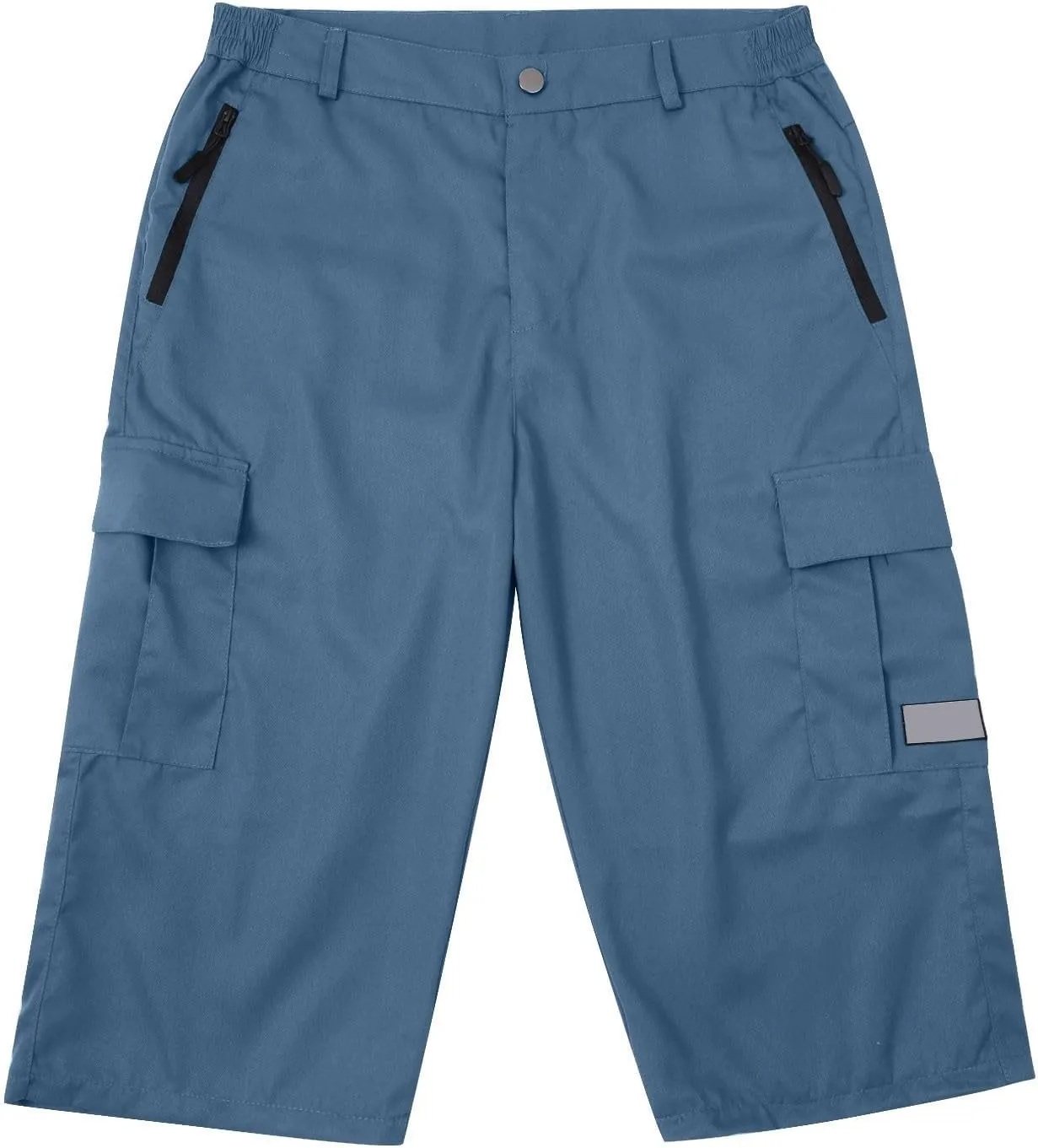 Mens Below Knee Cargo Shorts Multi Pockets Lightweight Outdoor Hiking Work Shorts for Men Athleric Fit Quick Dry Capri Pants