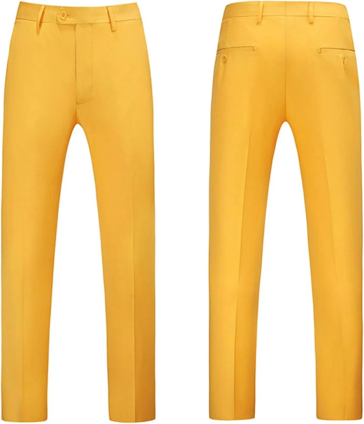 Mens Classic Basic Dress Pants Flat Front Skinny Stretch Chinos Casual Slim Fit Solid Color Straight Leg Suit Pants