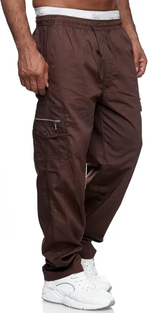 Men's Joggers Cargo Pants Drawstring Fashion Pants Sweatpants Casual Work Chino Pants with Pockets for Men