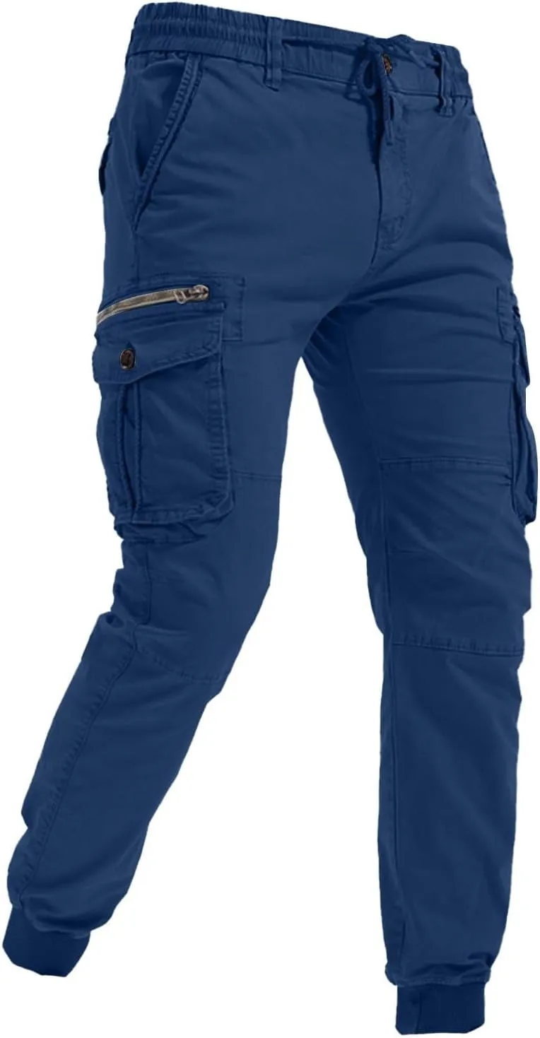 Men's Joggers Leggings Color Pants Casual Multi-Pocket Men's Trousers Tooling Solid Men's Pants Athletic Pants