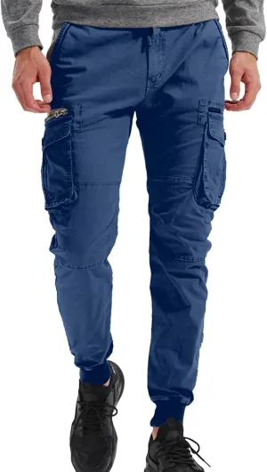 Men's Joggers Leggings Color Pants Casual Multi-Pocket Men's Trousers Tooling Solid Men's Pants Athletic Pants