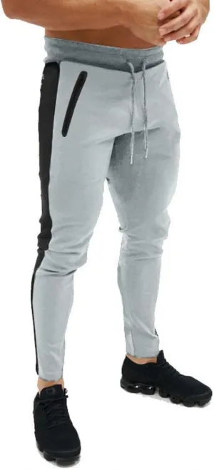 Men's Joggers Sweatpants Casual Open Bottom Straight Leg Pants Slim Fit for Running Urban Streetwear Hip Hop