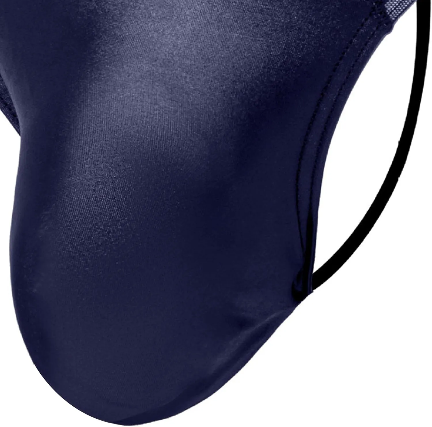Men's Sexy Patent Leather T-Underwear Transparent Mesh U Convex Underpants Low Waist Buttocks Boxer Briefs