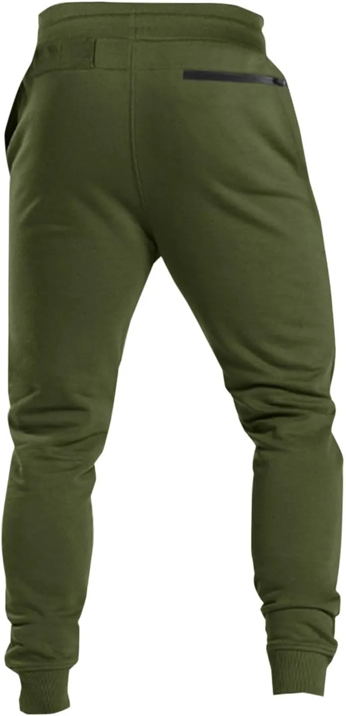 Mens Sweatpants Joggers Lightweight Elastic Waist Drawstring Athletic Gym Workout Hiking Trouser Casual Tapered Pants
