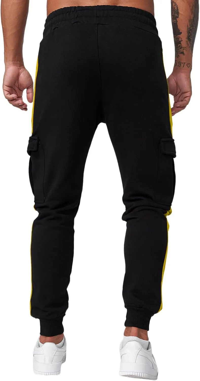 Mens Sweatpants with Pockets Big and Tall Men Jogger Mens Tactical Work Pants Sweatpants for Workout Running Training