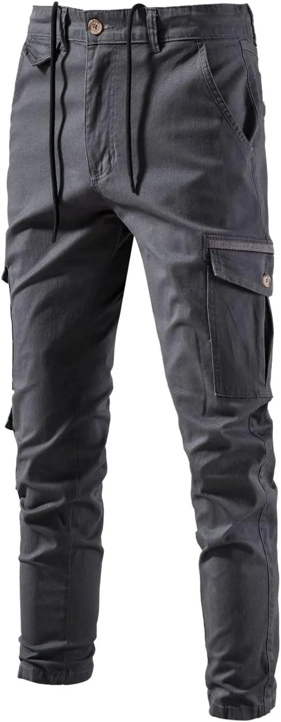 Mens Sweatpants with Pockets Big and Tall Men's Casual Jogger Drawstring Workout Mens Cargo Pants Lightweight Trousers